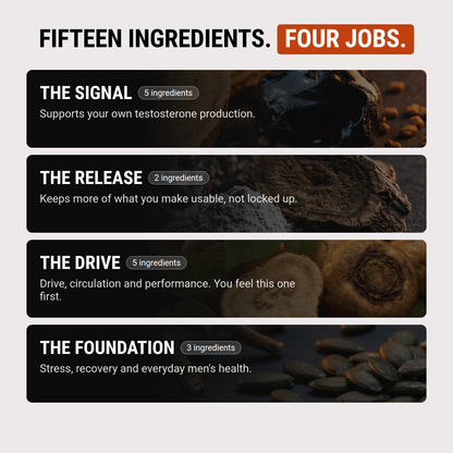 Fifteen ingredients, four jobs