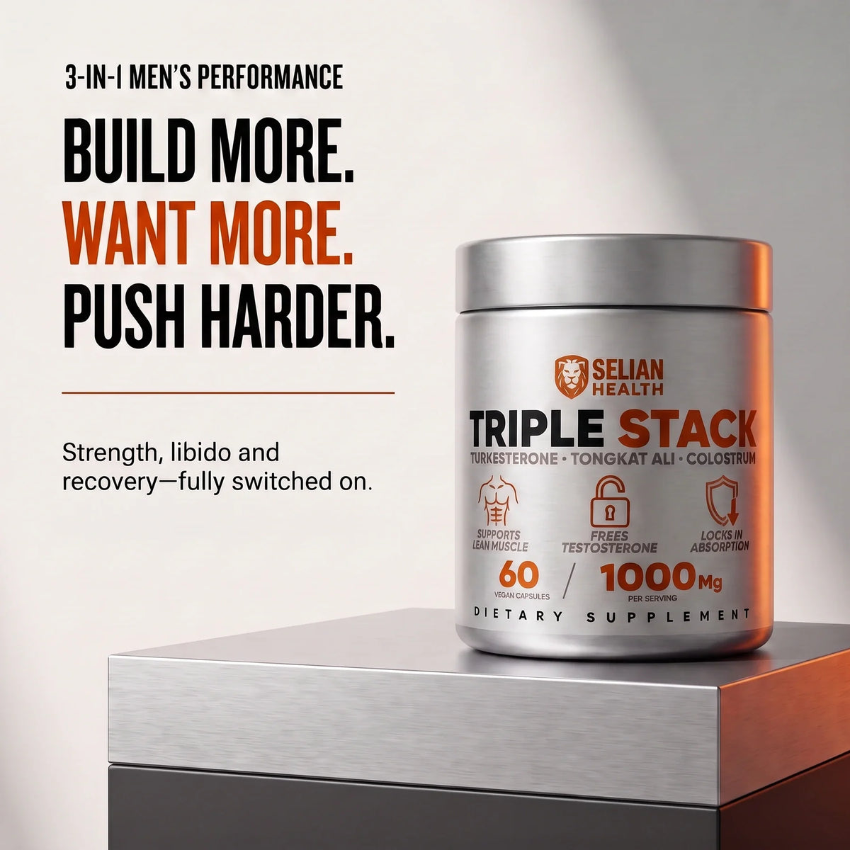 Triple Stack men's performance supplement